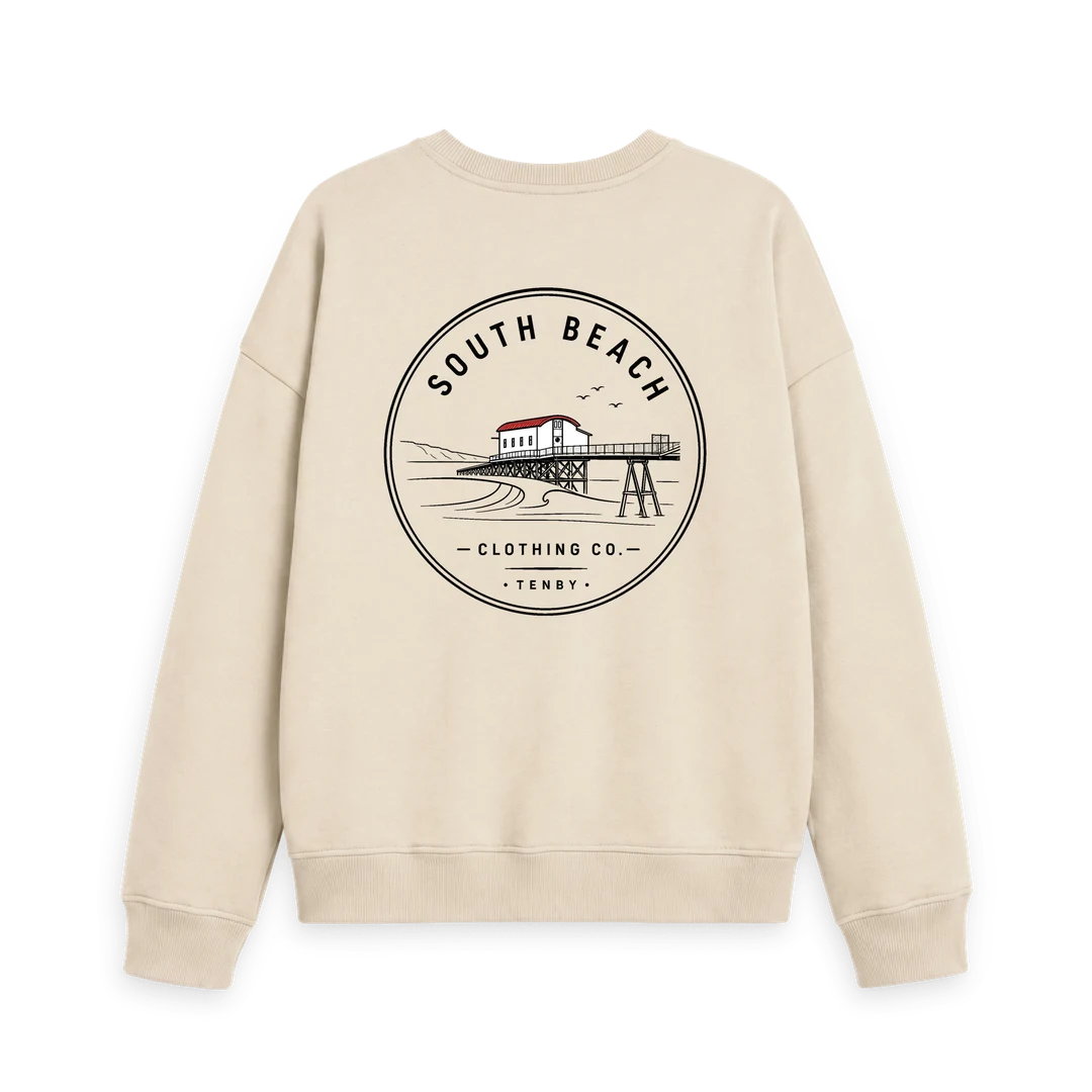 Women's Oversized Sweatshirt - Old Lifeboat Station SB040