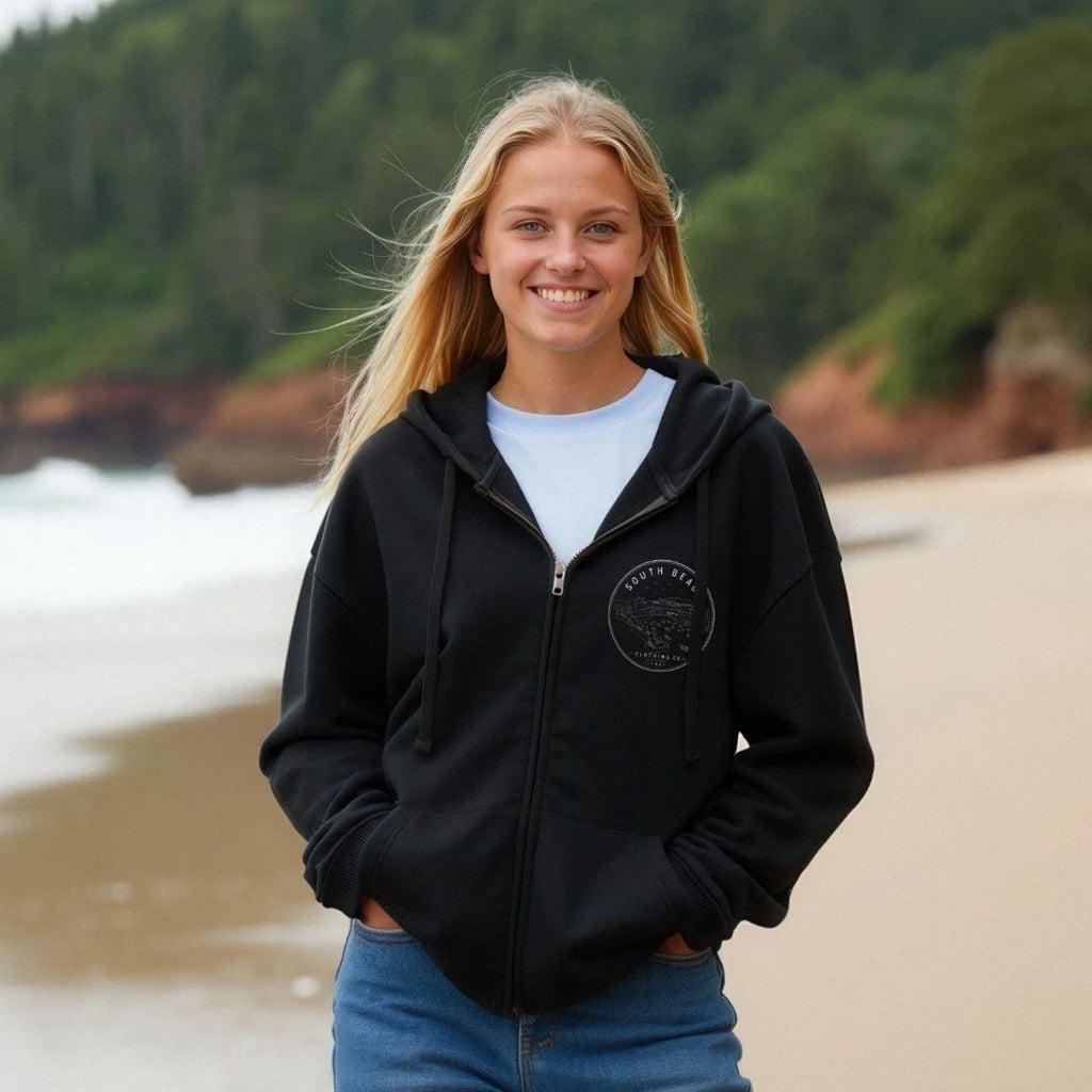 Zip Hoodie - Tenby Harbour SB012