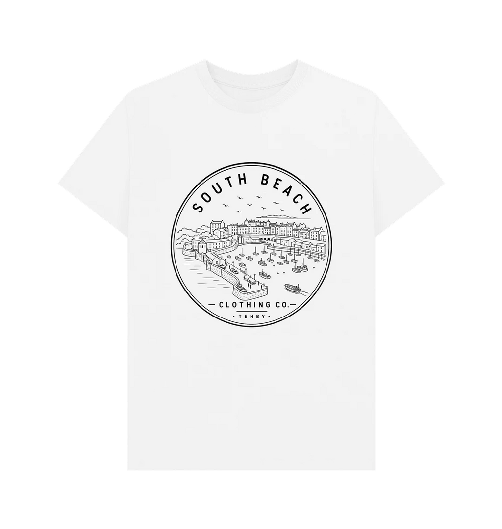 Fitted T-shirt - Tenby Harbour SB013