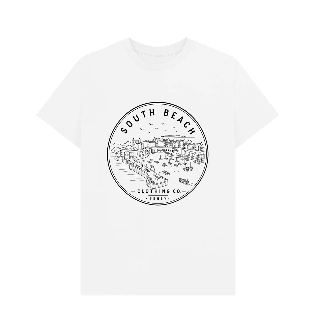 Fitted T-shirt - Tenby Harbour SB013