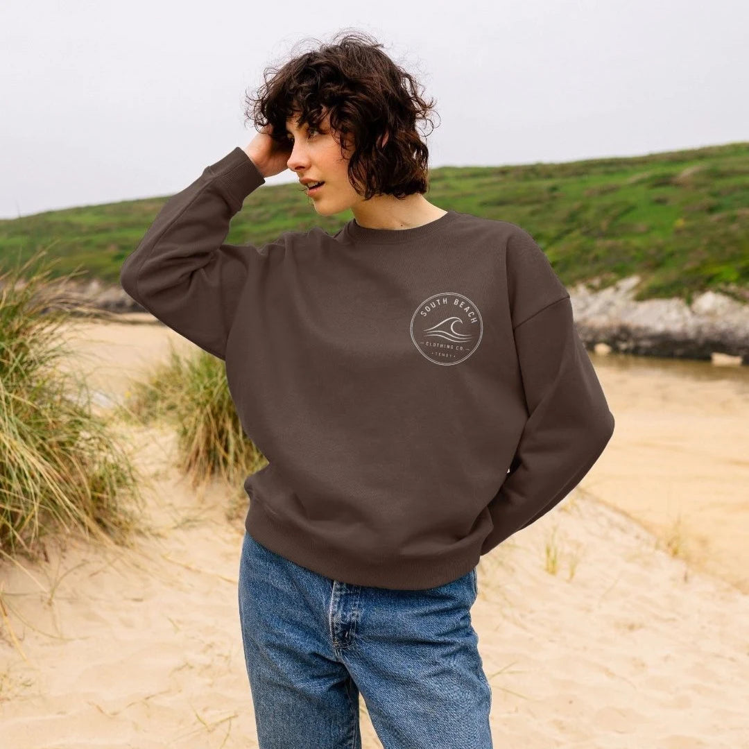 Women's Oversized Sweatshirt - Wave SB048