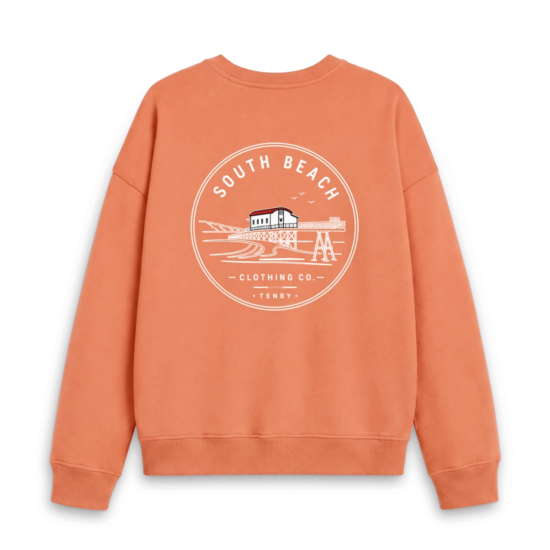 Women's Oversized Sweatshirt - Old Lifeboat Station SB049