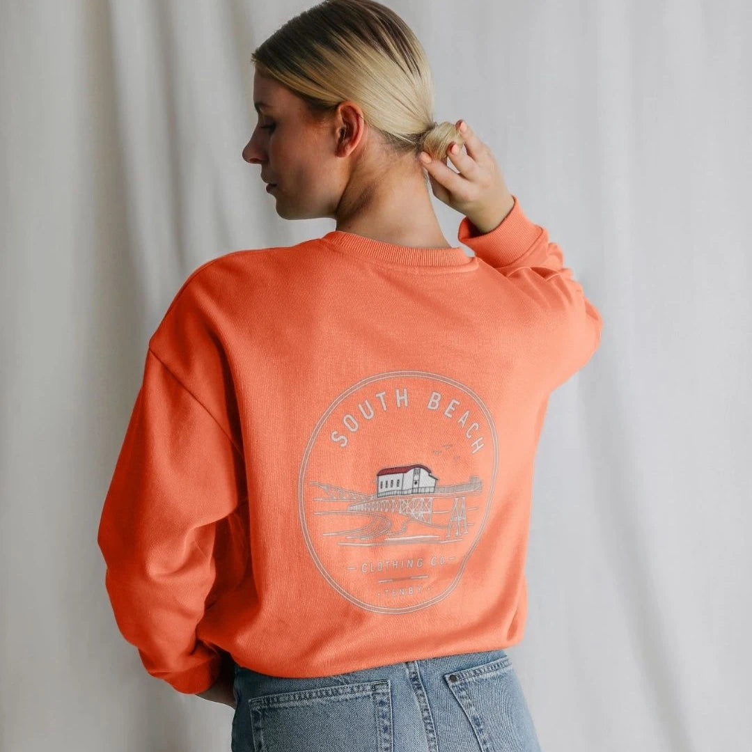 Women's Oversized Sweatshirt - Old Lifeboat Station SB049