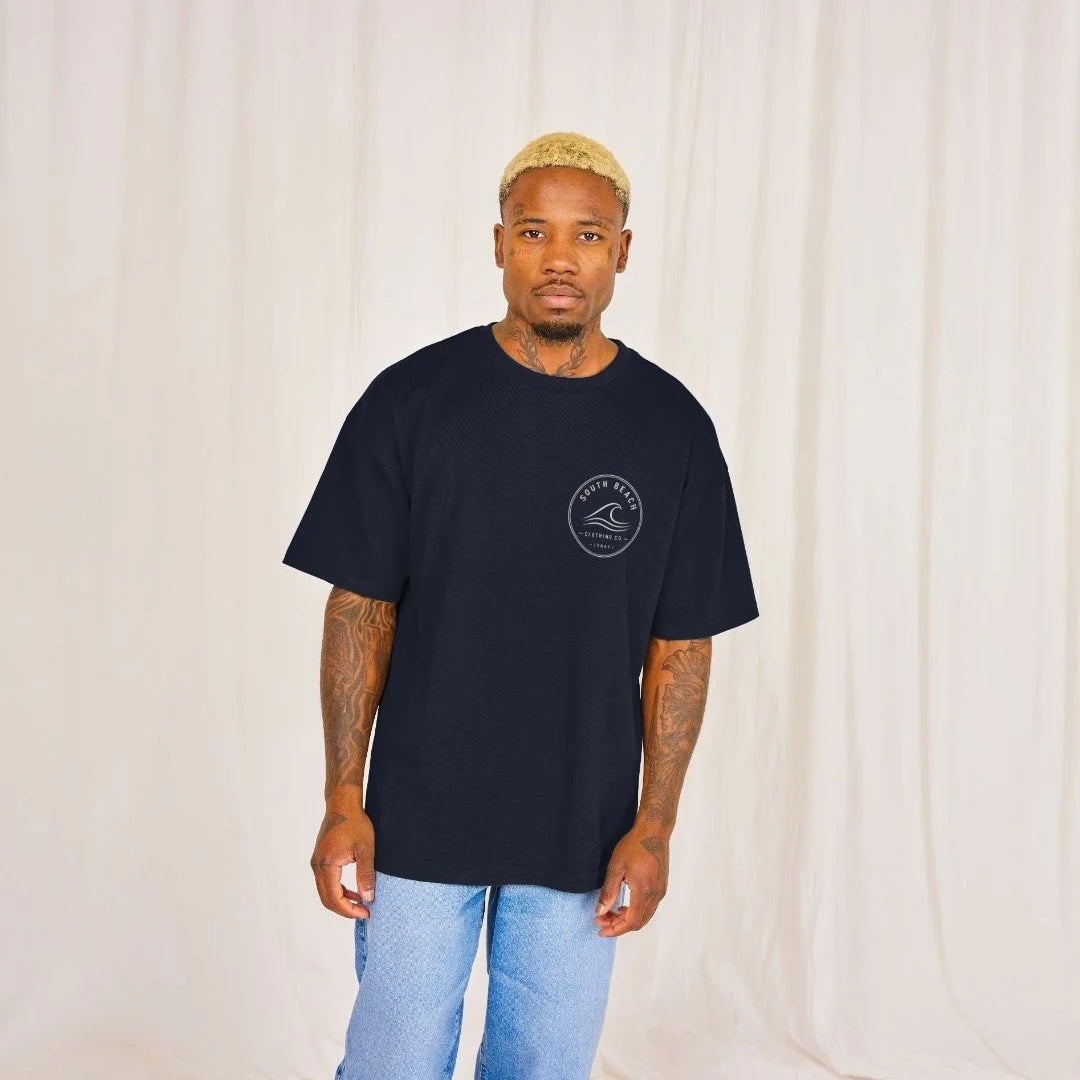  Oversize T-shirt - South Beach clothing co. logo - front only SB024