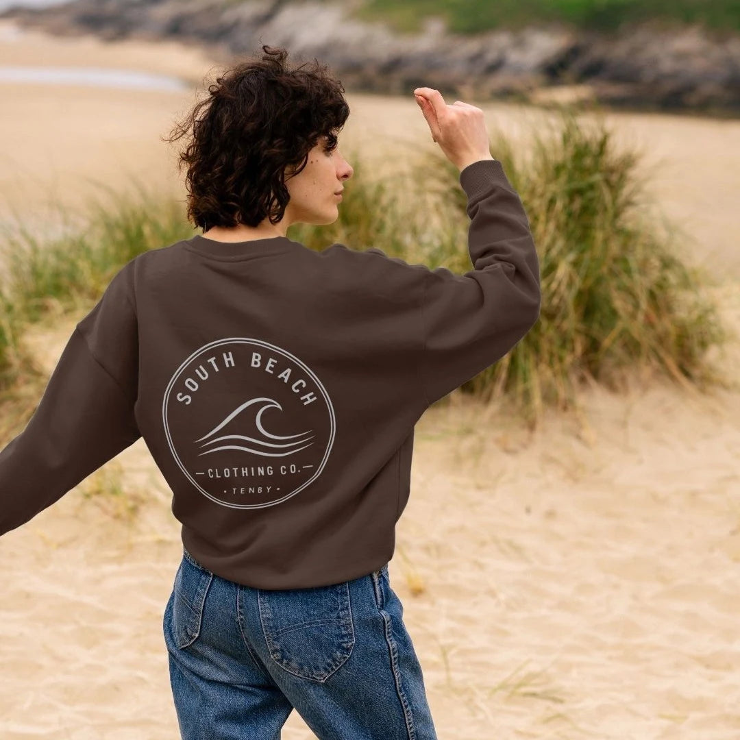 Women's Oversized Sweatshirt - Wave SB048