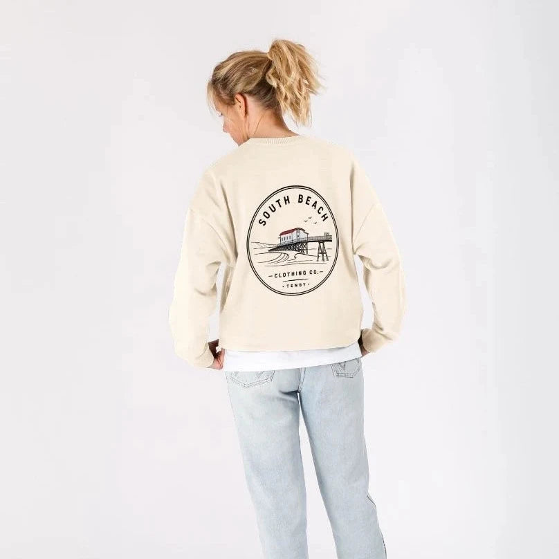 Women's Oversized Sweatshirt - Old Lifeboat Station SB040